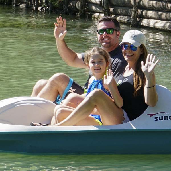 family-camp-paddleboat
